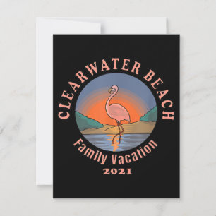 Flamingo   Clearwater Beach Flamingo Vacation 2021 Invitation