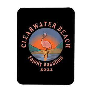 Flamingo Clearwater Beach Flamingo Vacation 2021 Magnet