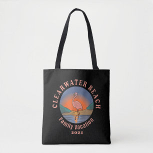 Flamingo   Clearwater Beach Flamingo Vacation 2021 Tote Bag