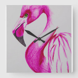 Flamingo clock