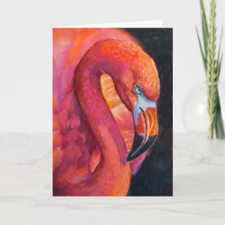 Flamingo Close Up Greeting Card