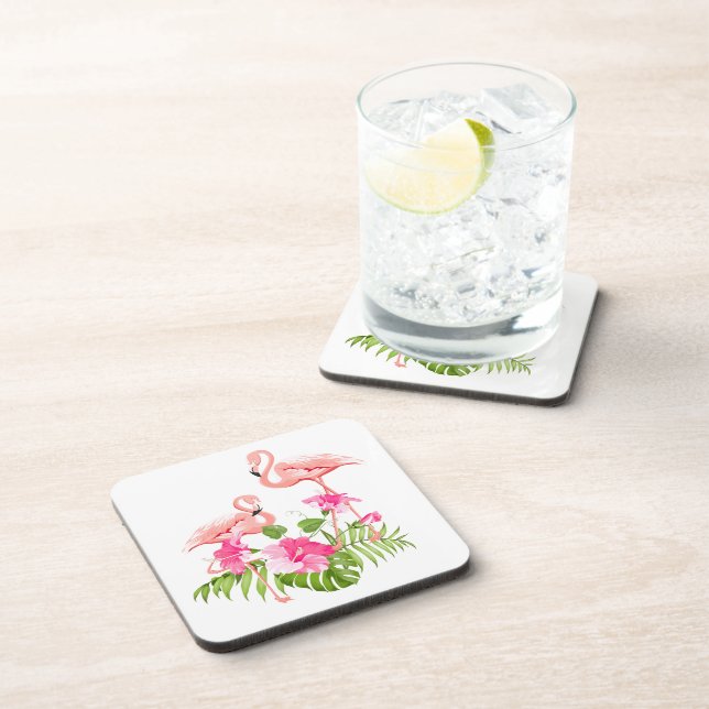 Flamingo Coaster Set (Right Side)