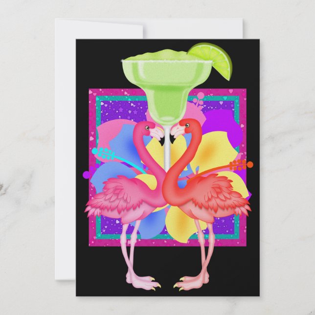 Flamingo Cocktail - SRF Invitation (Front)