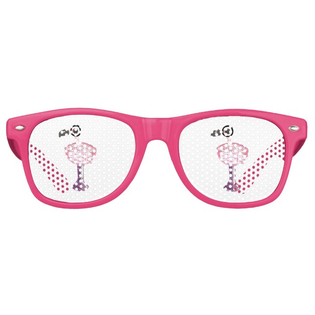 Flamingo Cocktail Sunglasses (Front)