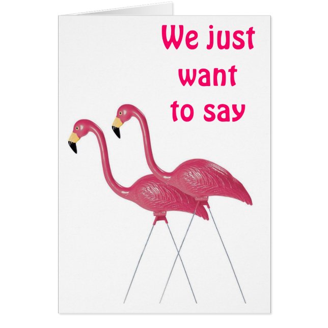 FLAMINGO COUPLE IS IN THE PINK ON YOUR 4Oth (Front)