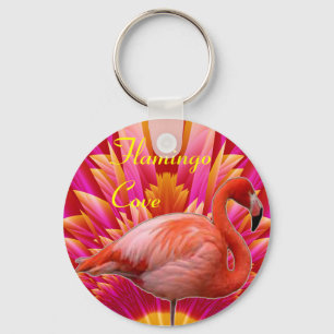 Flamingo Cove Souvenir Keychain