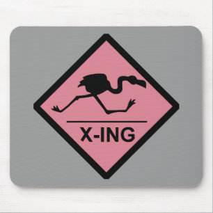 Flamingo Crossing Mousepad