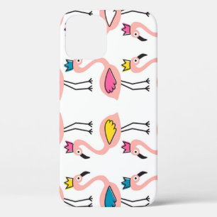 Flamingo Crown: Vintage Kids iPhone 12 Case