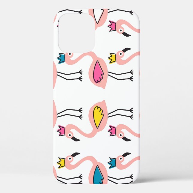 Flamingo Crown: Vintage Kids Case-Mate iPhone Case (Back)