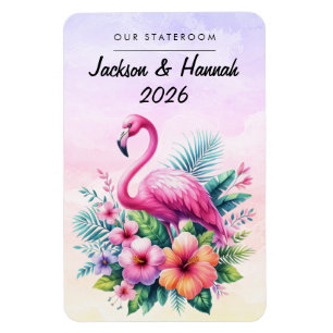 Flamingo Cruise Ship Stateroom Magnet