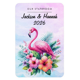 Flamingo Cruise Ship Stateroom Magnet