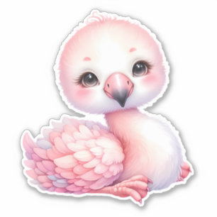 Flamingo Custom Cut Scrapbooking Sticker