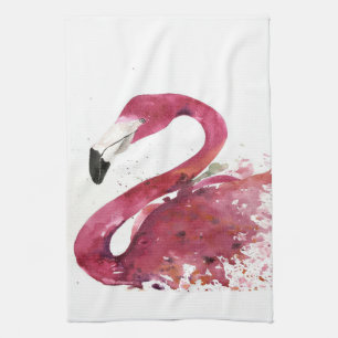 Flamingo   Cute Watercolor Flamingo Gifts Lover Tea Towel