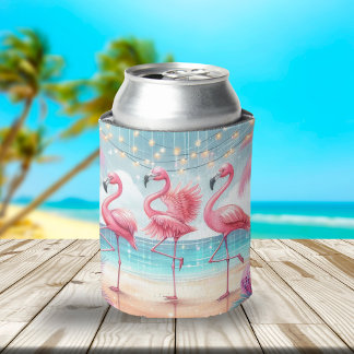 Flamingo Dance and Birthday Celebration Party Can Cooler