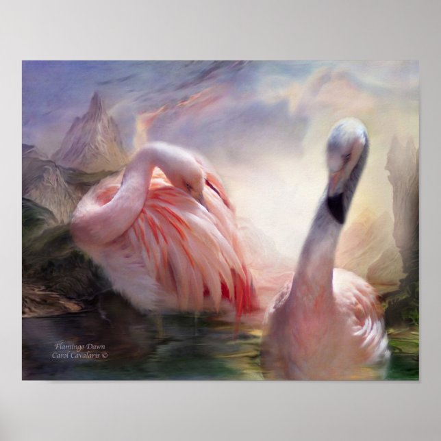 Flamingo Dawn Art Poster/Print Poster (Front)