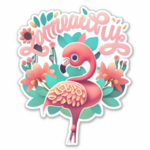 Flamingo Delight Stickers That Bring Joy