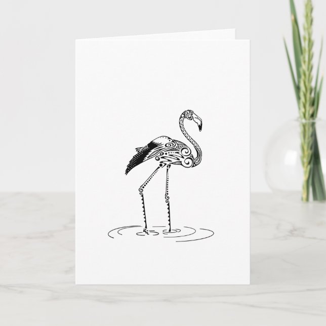 Flamingo Design Card (Front)
