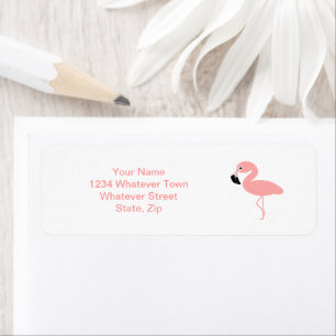 Flamingo Design Return Address Label
