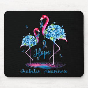 Flamingo Diabetes Awareness Mouse Pad