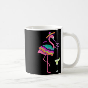 Flamingo Drinking Margarita Mexican Poncho Cinco D Coffee Mug
