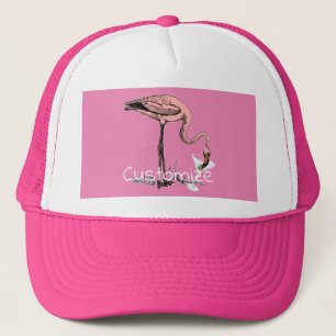 Flamingo Drinking Martini Thunder_Cove Trucker Hat