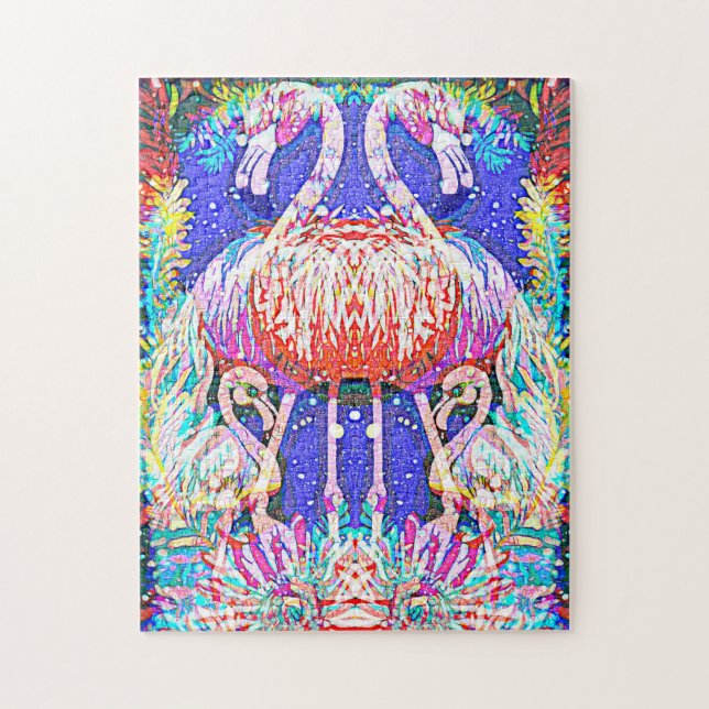 Flamingo Duet Jigsaw Puzzle (Vertical)