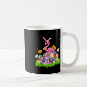 Flamingo Easter Egg Hunt Bunny Ear Flamingo Easter Coffee Mug