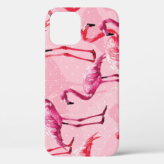 Flamingo Elegance: Pink Bird Pattern. Case-Mate iPhone Case (Back)