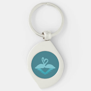 Flamingo Embrace Key Ring