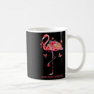 Flamingo Faith Hope Fight Cure Heart Disease Aware Coffee Mug