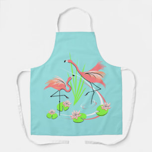 Flamingo Fandango Duo all over apron