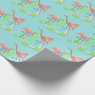 Flamingo Fandango Duo gift wrap