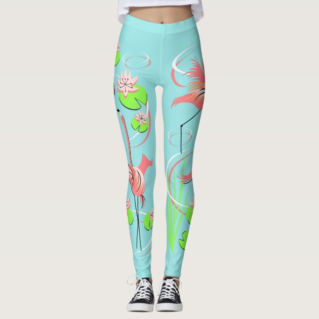 Flamingo Fandango Duo leggings (Front)