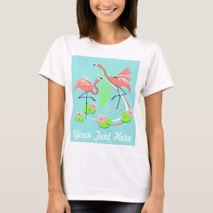 Flamingo Fandango Duo Text t-shirt