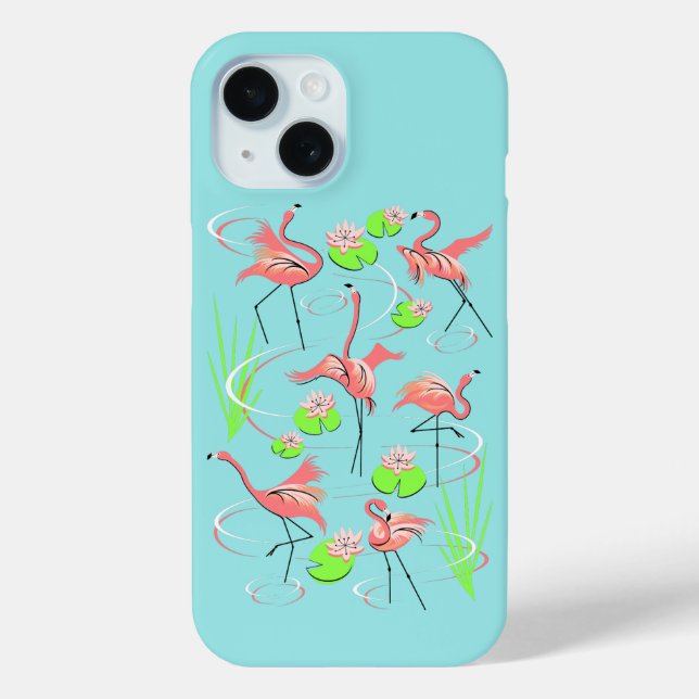 Flamingo Fandango iPhone case (Back)