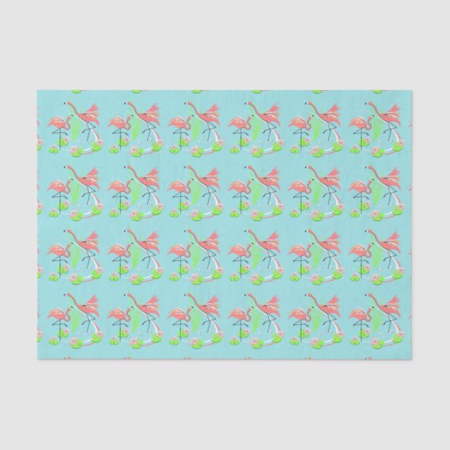 Flamingo Fandango Multi Duo tissue paper (Front)