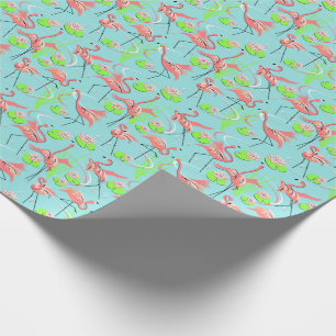 Flamingo Fandango Multi gift wrap