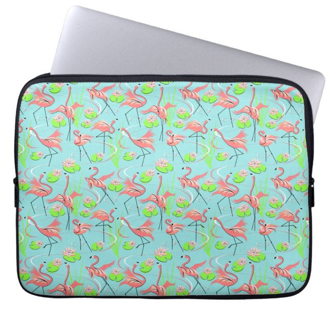 Flamingo Fandango Multi laptop sleeve (Front)