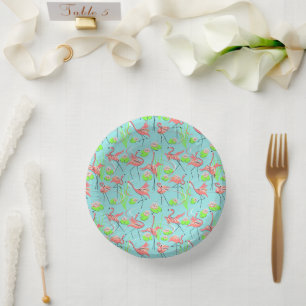 Flamingo Fandango Multi Paper Plate