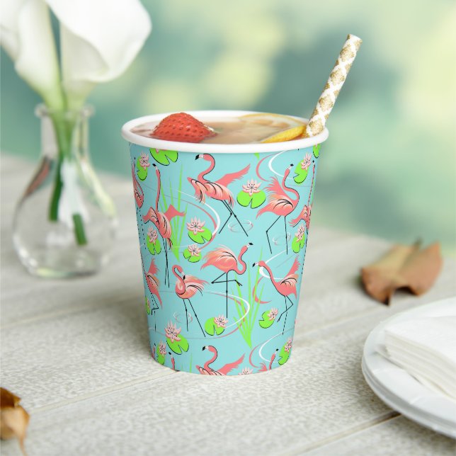 Flamingo Fandango  Paper Cups (Insitu)