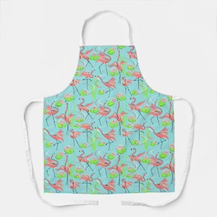 Flamingo Fandango repeat small pattern apron