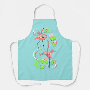 Flamingo Fandango Slim Duo all over apron