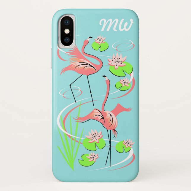 Flamingo Fandango Slim Duo monogram iPhone 6 case (Back)