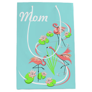 Flamingo Fandango Trio Mum medium Gift Bag