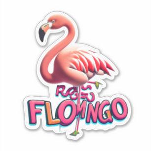 Flamingo Fantasy Stickers for a Tropical Escape