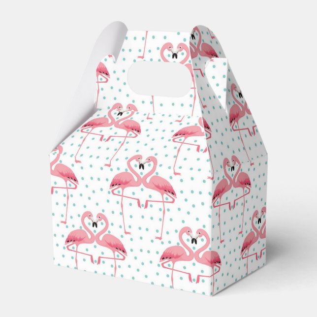Flamingo Favour Box (Front Side)