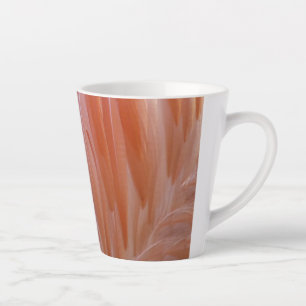 Flamingo Feathers in Shades of Pink Latte Mug