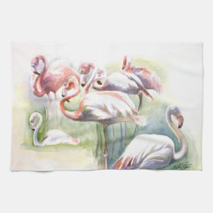 Flamingo Fiesta Kitchen Towel
