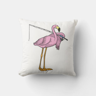 Flamingo Fishing Fisher Fishing rod Cushion