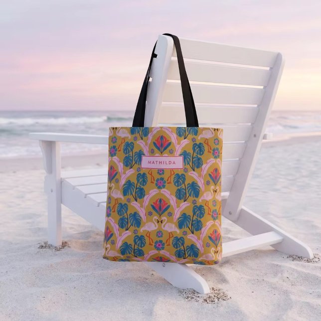 Flamingo Flamenco Tote Bag (Creator Uploaded)